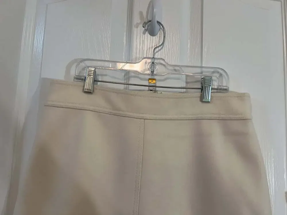 J.Crew Ivory Ponte Knit Pencil Skirt Women’s Size 8 Office Career Classic